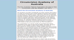 Desktop Screenshot of circumcisionaustralia.org